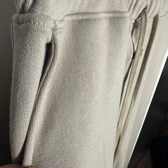Fear of God Men's Beige Eternal Straight Leg Cotton Sweatpants Size XXL - Picture 16 of 16